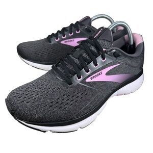 Brooks Transmit 3 Gray Pink Running Shoes Women's Size 9.5